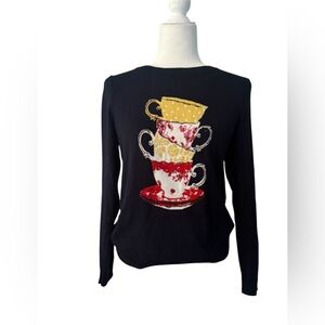 Tea cups Talbots towngirl sweater